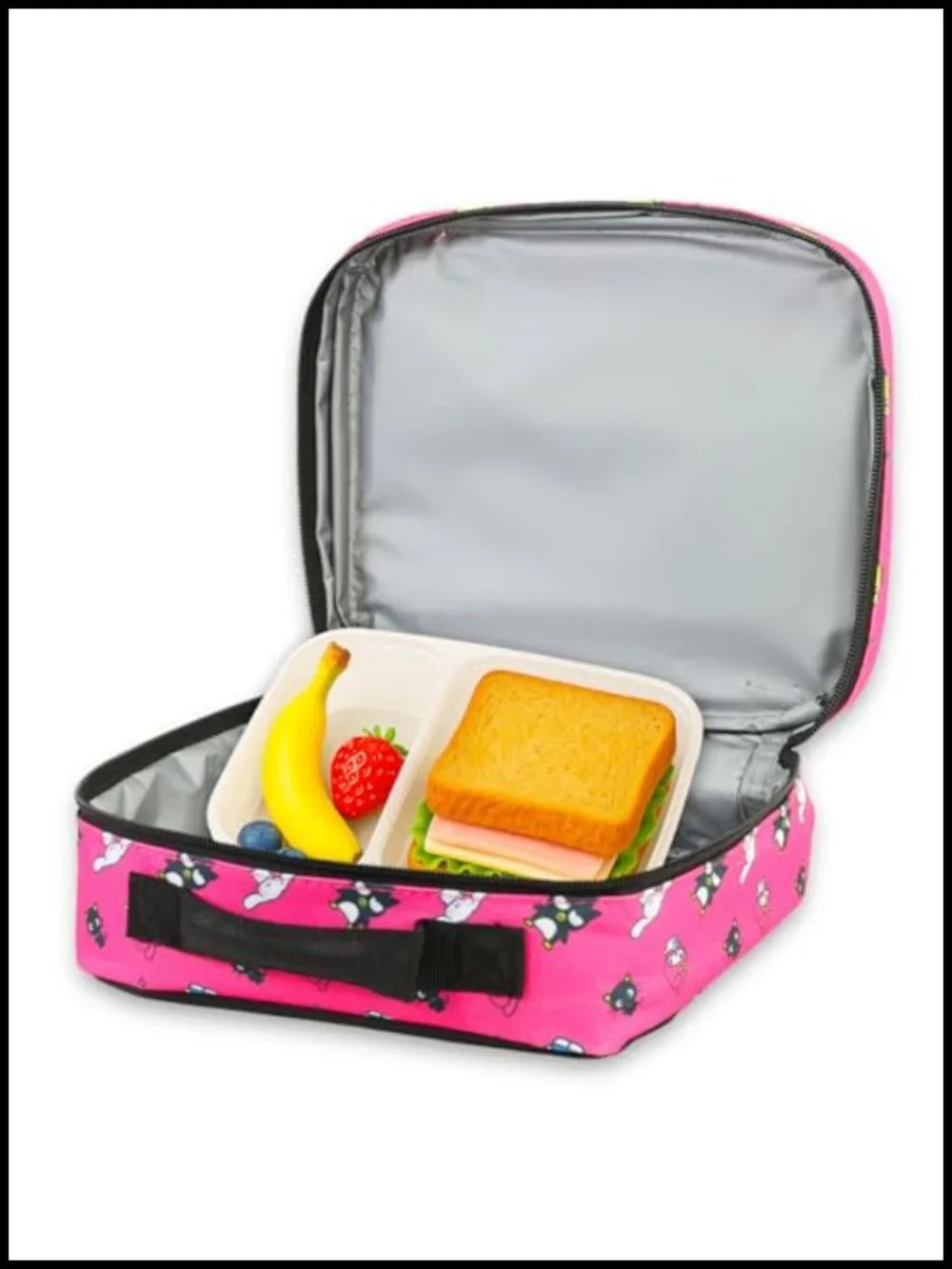 Kuromi Backpack & Lunch Box Set with Water Bottle, Stickers